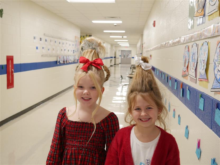Students enjoying holiday activities